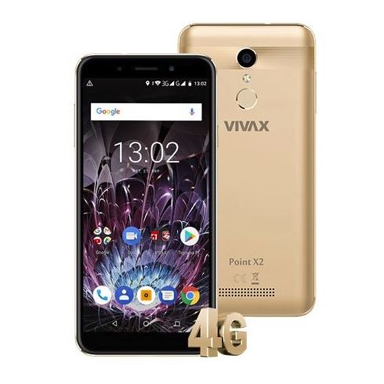 Smartphone Vivax Smart Point X2 Zlatni MTK6739WA Quad Core 1.28GHz 3GB 16GB 5.47" Android 8.1 3G WiFi Bluetooth 4.0 Dual SIM P/N: 02352713