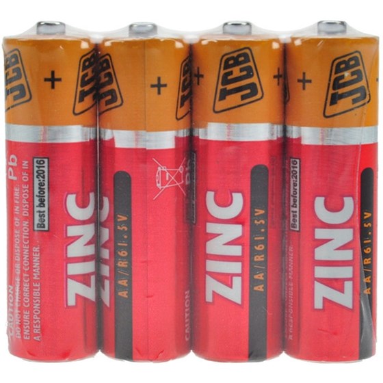 Baterije JCB 4x AA Zink P/N: 11208003 