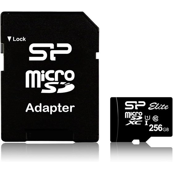 Memorija SD Micro Card 256GB Silicon Power Class 10 UHS-I Elite + adapter SD P/N: SP256GBSTXBU1V10SP