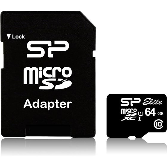 Memorija SD Micro Card 64GB Silicon Power Class 10 UHS-I Elite + adapter SD P/N: SP064GBSTXBU1V10SP