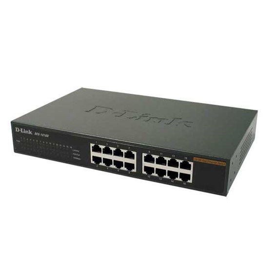 D-Link DES-1016D,  16-Port Fast Ethernet Unmanaged Desktop Switch