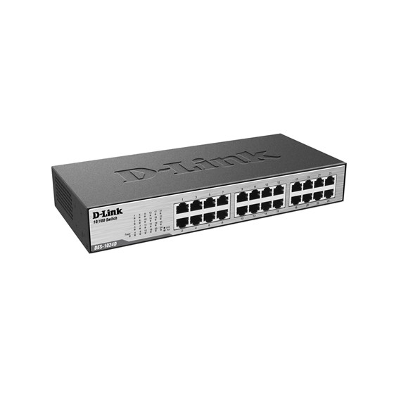 D-Link DES-1024D, 24-Port Fast Ethernet Unmanaged Desktop Switch