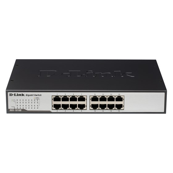 D-Link Switch 16-port 10/100/1000 Mbps P/N: DGS-1016D 