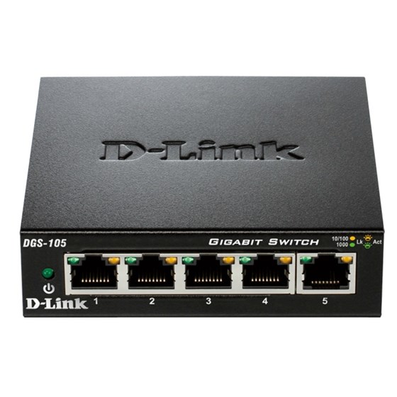D-Link DGS-105/E, 5-Port Gigabit Unmanaged Desktop Switch