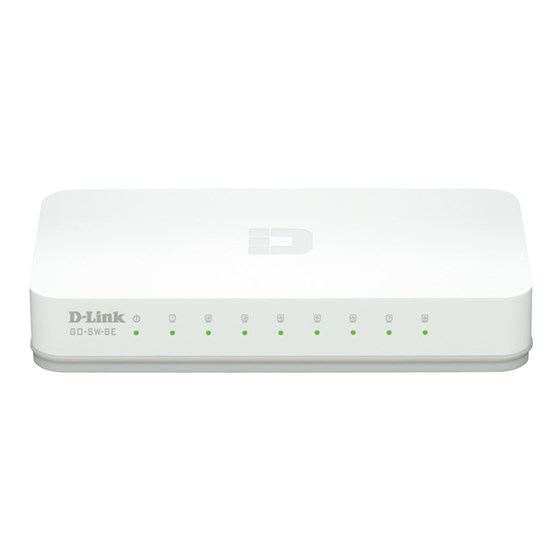 D-Link GO-SW-8E/E, 8-Port Fast Ethernet Easy Desktop Switch