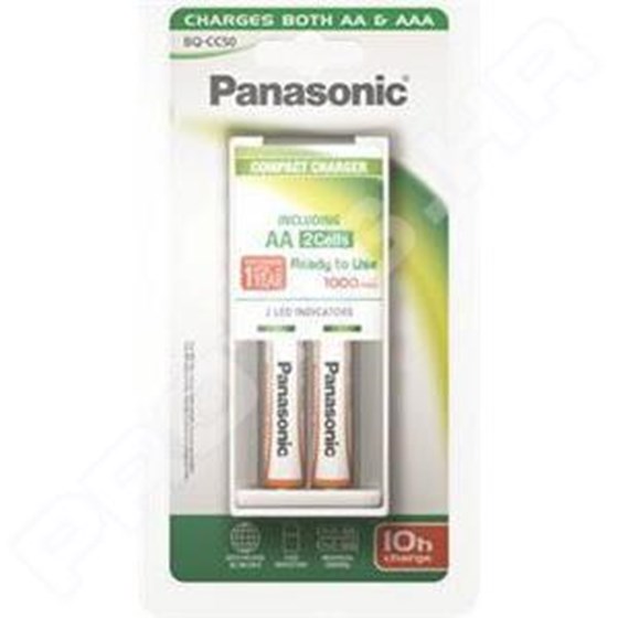 Punjač baterija Panasonic + 2x AA baterije P/N: KK-J50LGA20E 