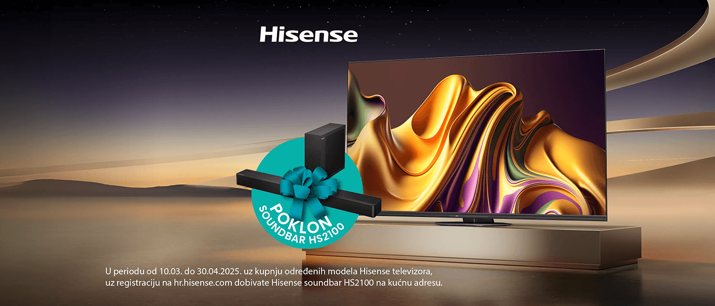 Hisense TV - Soundbar na poklon