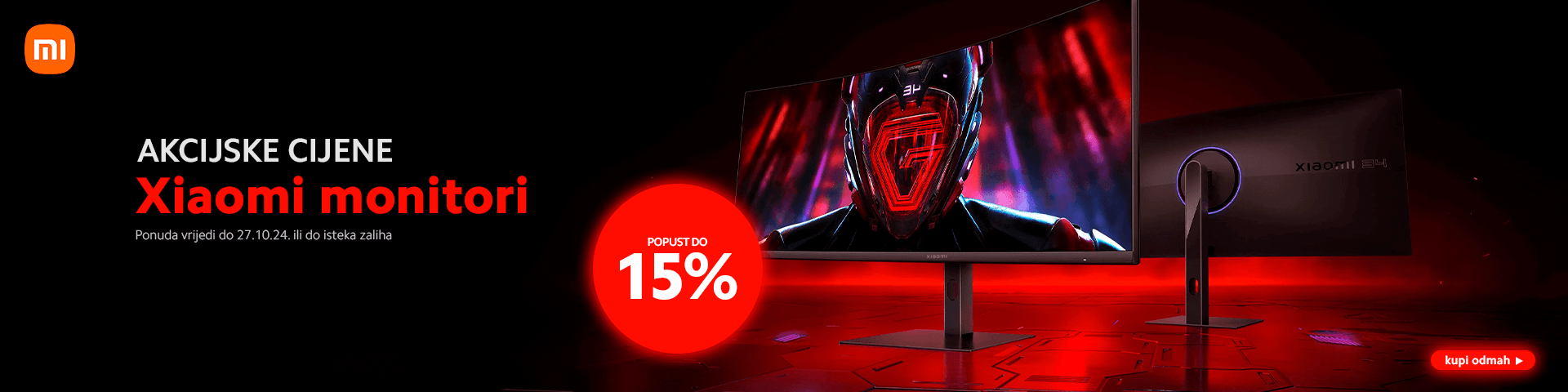 Xiaomi monitori do -15%