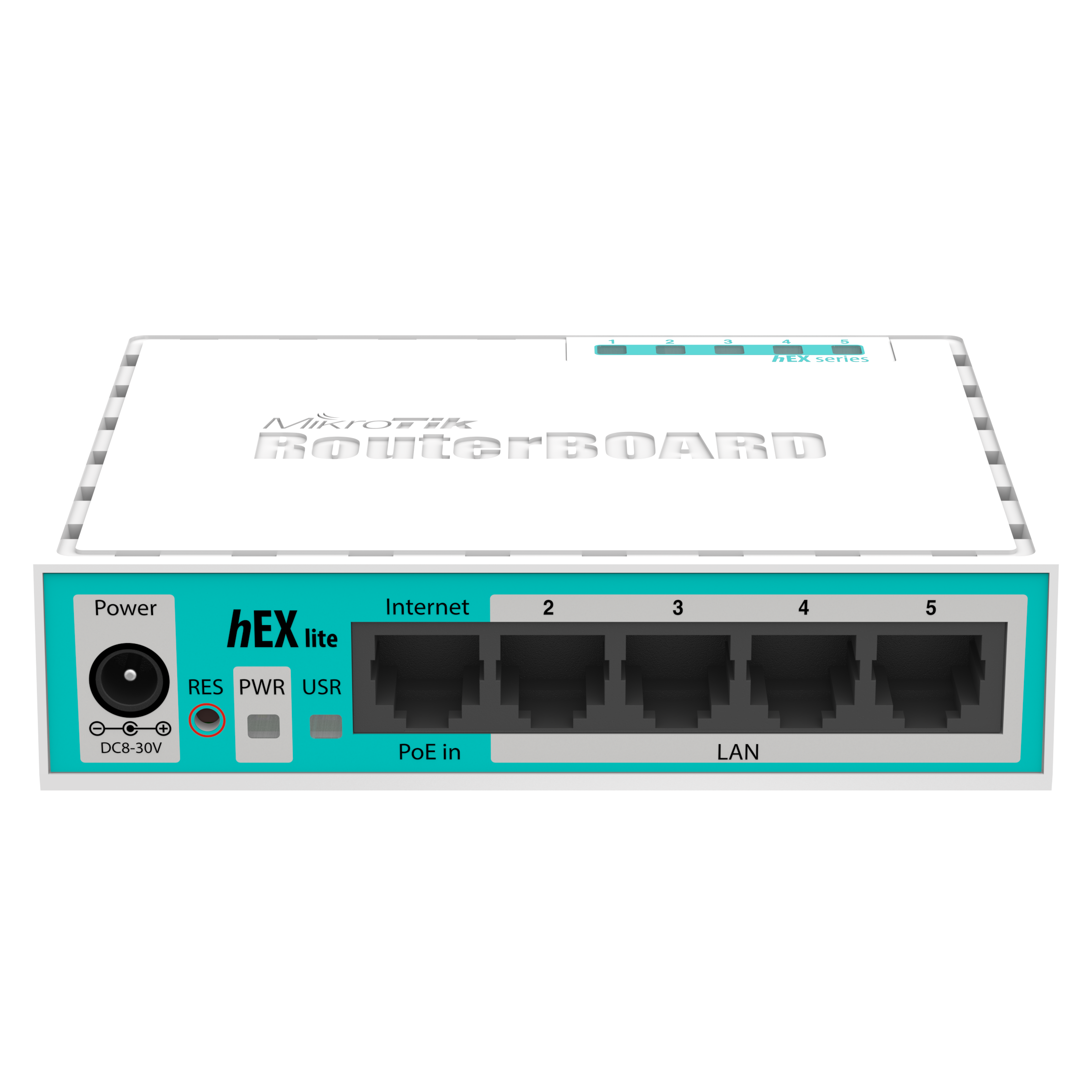 MikroTik HEX Lite Router, 5×Gigabit, RouterOS L4 (RB750r2)