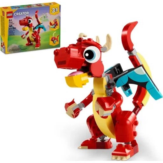 LEGO Creator Crveni zmaj igračaka sa životinjama 31145