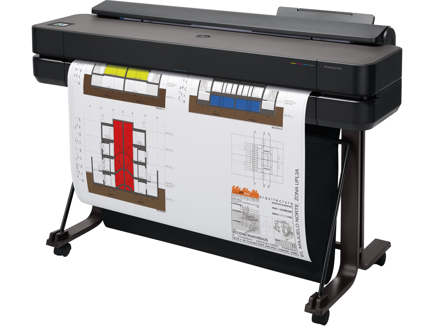 Ploter HP DesignJet T650 36 Large-format Printer - Colour - Ink-jet - Roll A0, P/N: 5HB10A