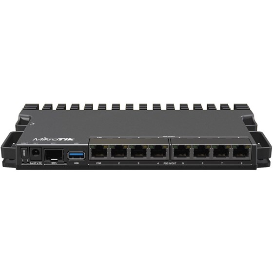 Mikrotik RB5009UPr+S+IN, Router heavy-duty, 1GB DDR4 RAM, 1GB NAND, 1×2.5 G-LAN, 7×G-LAN, 802.3af/at PoE-out/-in, 1xSFP+, RouterOS L5