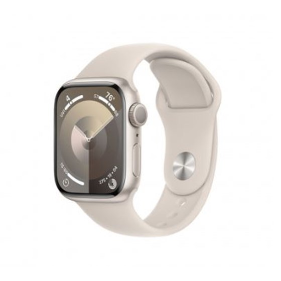 Apple Watch S9 GPS 41mm Starlight Alu Case w Starlight Sport Band - M/L, mr8u3qh/a