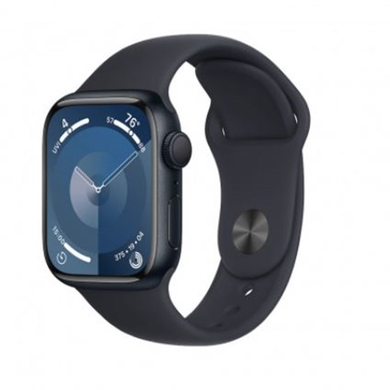 Apple Watch S9 GPS 41mm Midnight Alu Case w Midnight Sport Band - M/L, mr8x3qh/a