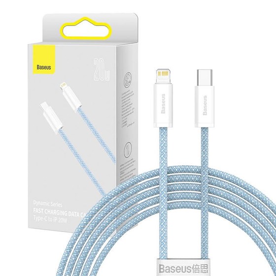 Kabel USB C - Lightning Baseus 2m Dynamic Series, 20W, svijetlo plavi, CALD000103