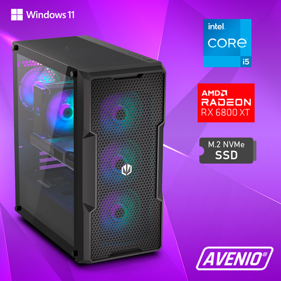 Avenio Prodigy Intel Core i5 14600K 3.50GHz 32GB 1TB SSD NVMe W11P AMD Radeon RX 6800 XT 16GB GDDR6 P/N: 02242553