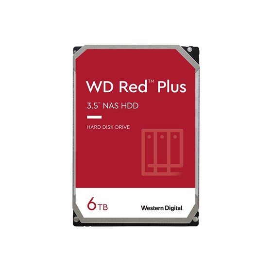 HDD 6TB Western Digital Red Plus 3.5" SATA 3 5400rpm 256MB P/N: WD60EFPX