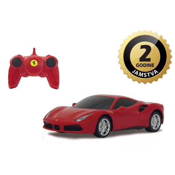 Jamara auto na daljinsko upravljanje Ferrari 488 GTB, crveni 1:24