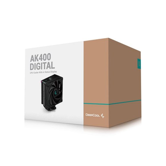 Hladnjak DeepCool AK400 Digital, ARGB, 120mm, 220W TDP, black