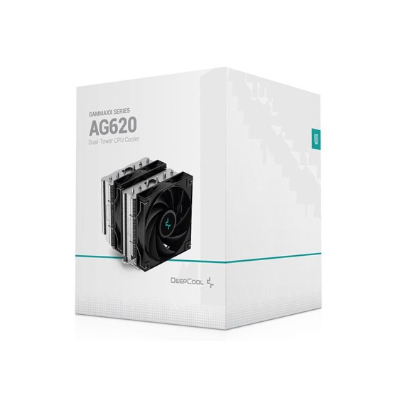 Hladnjak DeepCool AG620, 2x 120mm, 260W TDP, Black