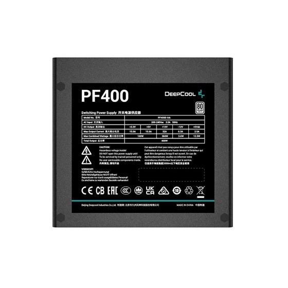 Napajanje DeepCool PF400, 400W, 80 PLUS, 120mm vent