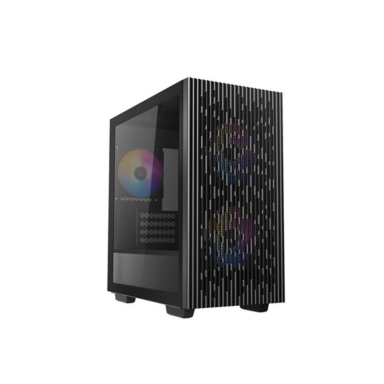 Kućište DeepCool MATREXX 40 3FS, mATX, Bez napajanja, Kaljeno staklo, RGB, Crna, DP-MATX-MATREXX40-3FS