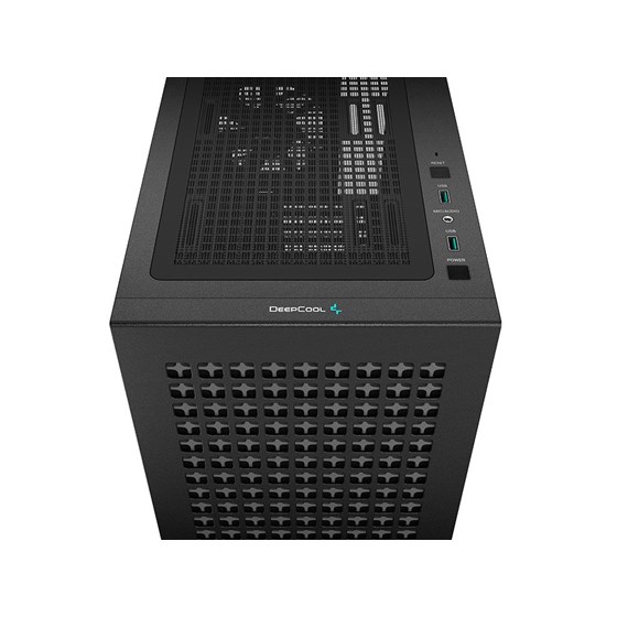 Kućište DeepCool CH370, mATX, Bez napajanja, Kaljeno staklo, Crna, R-CH370-BKNAM1-G-1