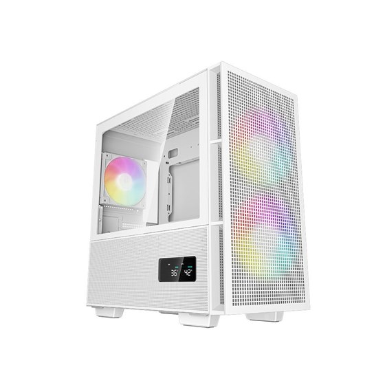 Kućište DeepCool CH360 Digital, mATX, Bez napajanja, Kaljeno staklo, RGB, Bijela, R-CH360-WHAPE3D-G-1