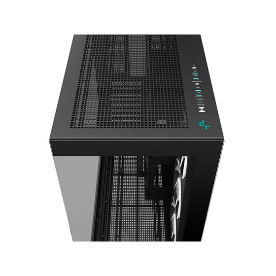 Kućište DeepCool CH780, E-ATX, Bez napajanja, Kaljeno staklo, ARGB, Crna, R-CH780-BKADE41-G-1