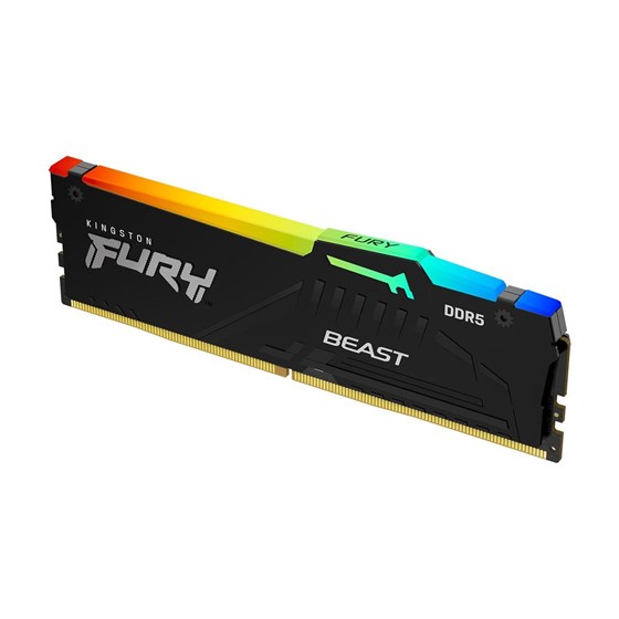 Memorija za PC, 8GB (1x 8GB) DDR5 5200 MHz, Kingston Fury Beast RGB, KF552C40BBA-8