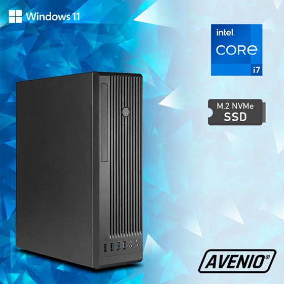 Avenio Business SFF Intel Core i7 12700 2.10GHz 16GB 1TB NVMe SSD DVDRW W11P Intel UHD Graphics 770 P/N: 02242532