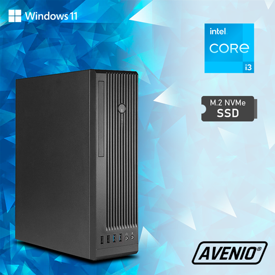 Avenio Business SFF Intel Core i3 12100 3.30GHz 16GB 512GB NVMe SSD DVDRW W10P Intel UHD Graphics 730 P/N: 02242330