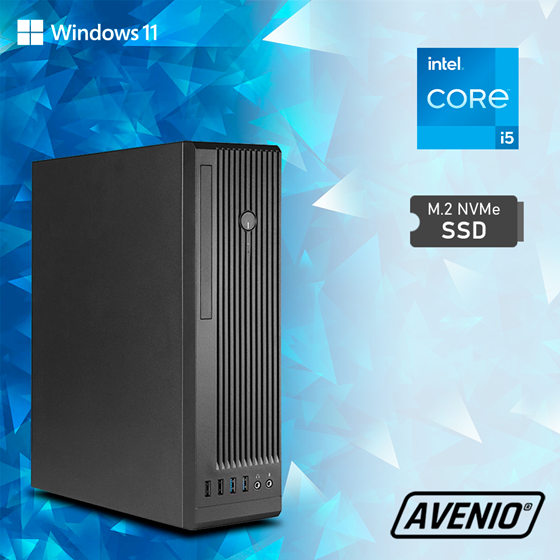 Avenio Business SFF Intel Core i5 12400 2.50GHz 16GB 512GB NVMe SSD DVDRW W11P Intel UHD Graphics 730 P/N: 02242150