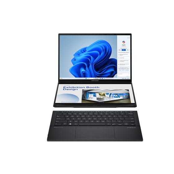 ASUS Asus Zenbook DUO UX8406MA-PZ259W, 14" 3K OLED 120Hz HDR500 Touchscreen, Intel Core Ultra 7 155H, 32GB DDR5, 1TB NVMe SSD, W11H, Integrated Intel Arc Graphics, 90NB12U1-M00JX0