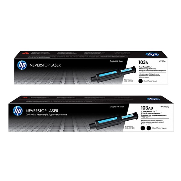 Toner HP Laser 103AD Neverstop Reload Kit 2-Pack P/N: W1103AD