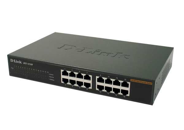 D-Link DES-1016D, 16-Port 10/100Mbps Desktop Switch