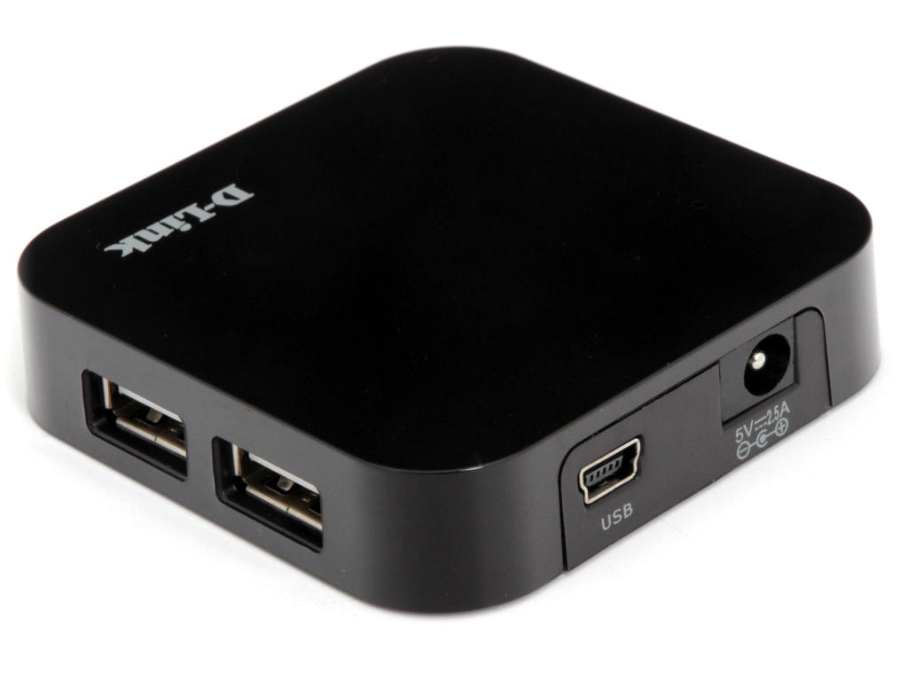 D-Link HUB USB 2.0 4-port + AC Power Supply P/N: DUB-H4/E