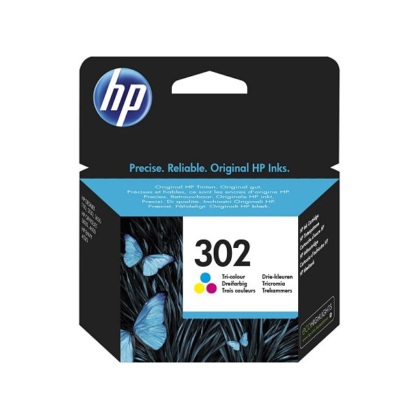 Tinta HP 302 TriColor P/N: F6U65AE