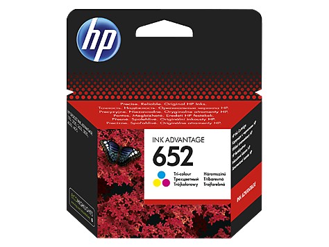 Tinta HP 652 TriColor P/N: F6V24AE